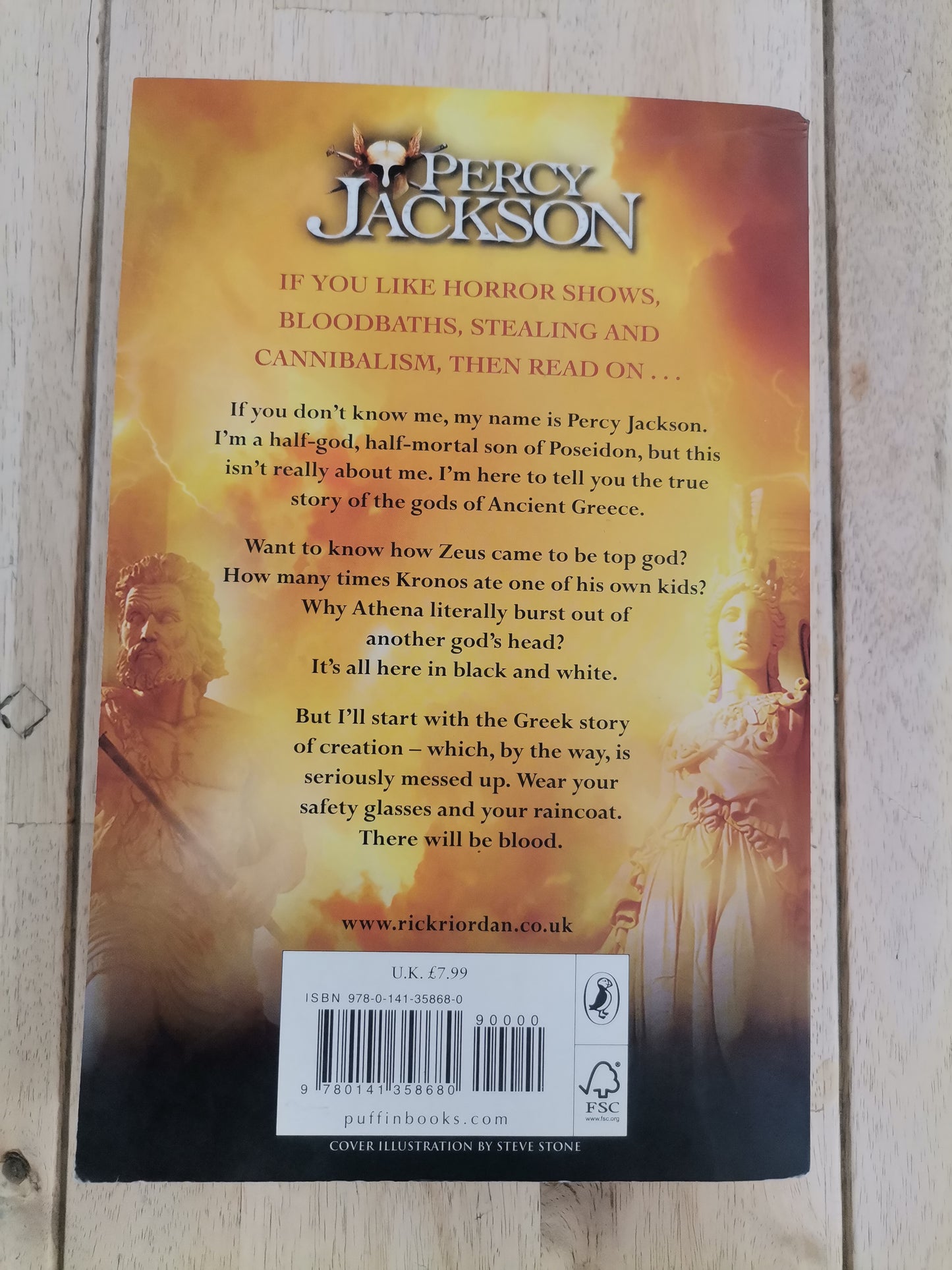 Percy Jackson and The Greek Gods by Rick Riordan