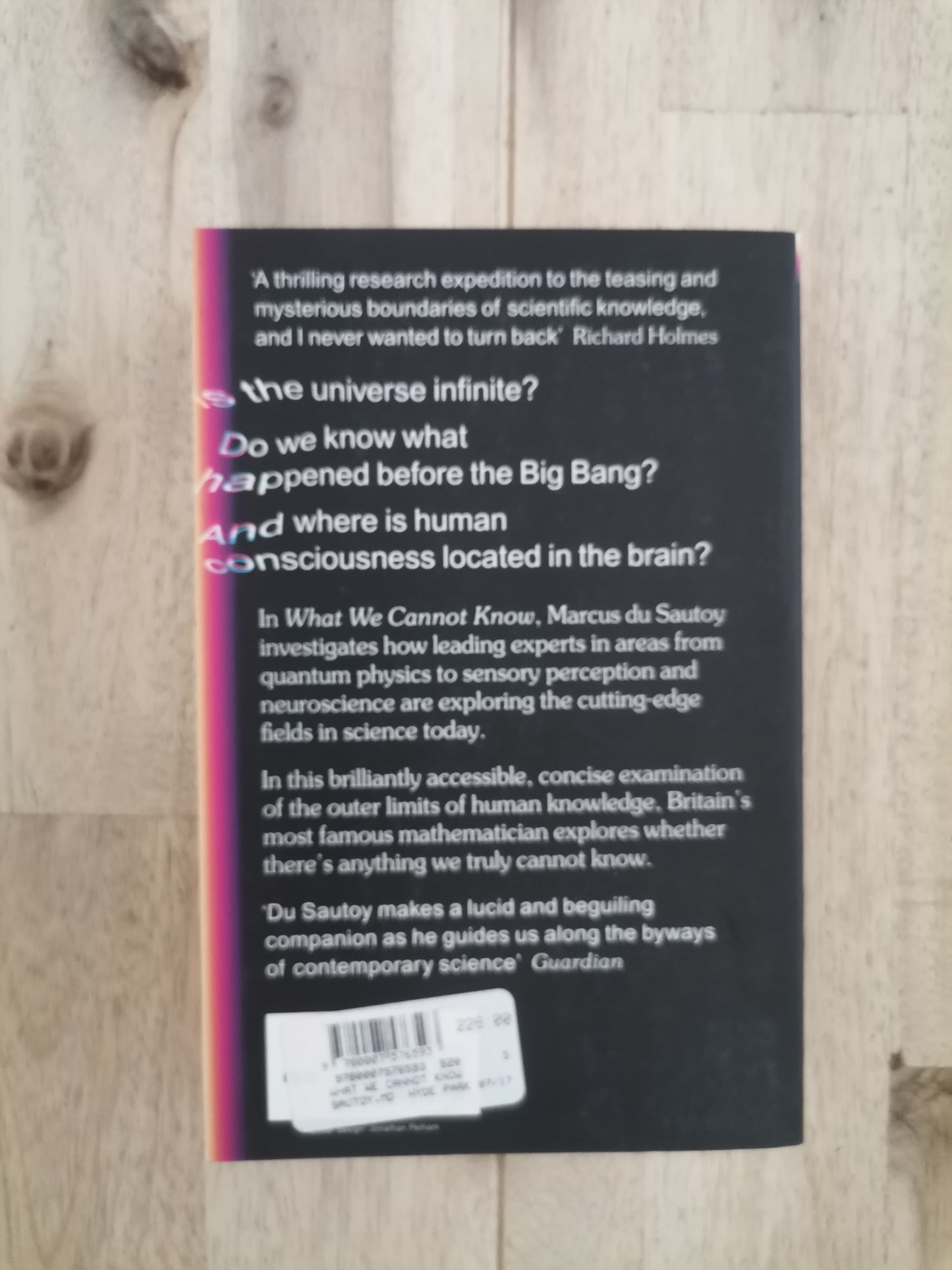 What We Cannot Know – Marcus du Sautoy