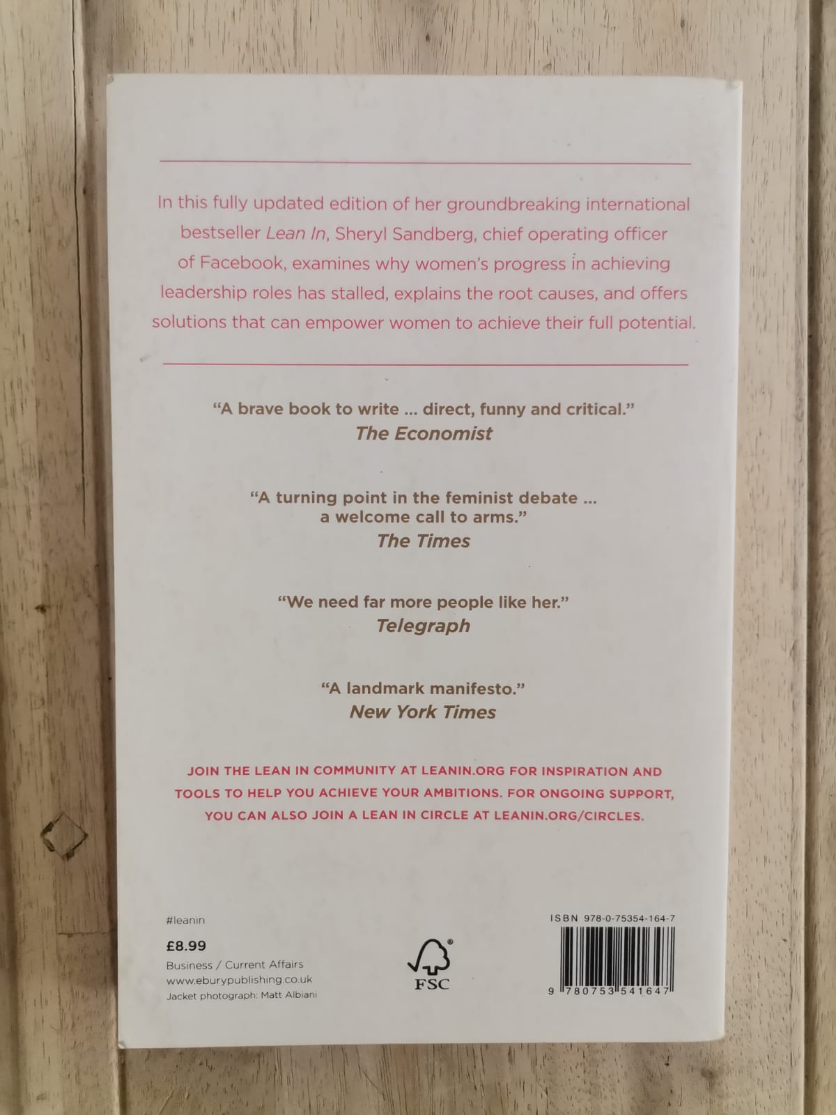 Lean In – Sheryl Sandberg