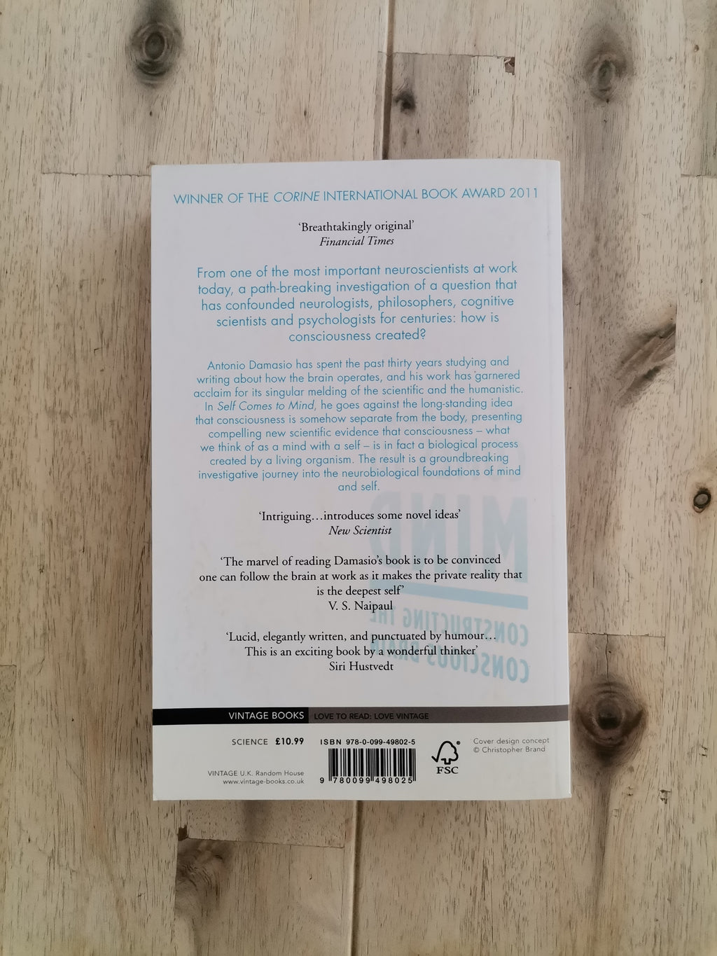 Self Comes to Mind – Antonio Damasio