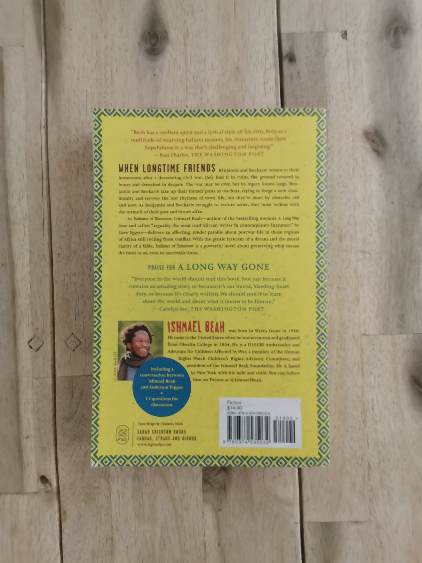 Radiance of Tomorrow by Ishmael Beah