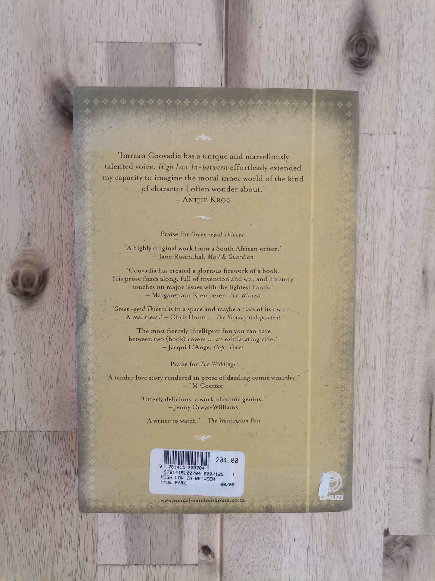 High Low In-Between – Imraan Coovadia