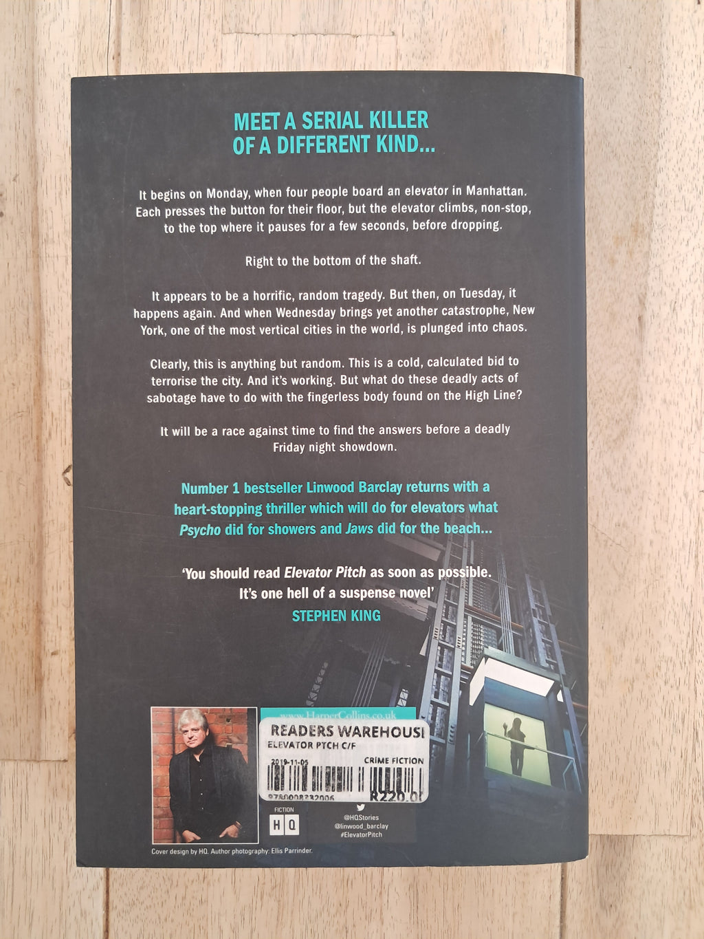Elevator Pitch – Linwood Barclay