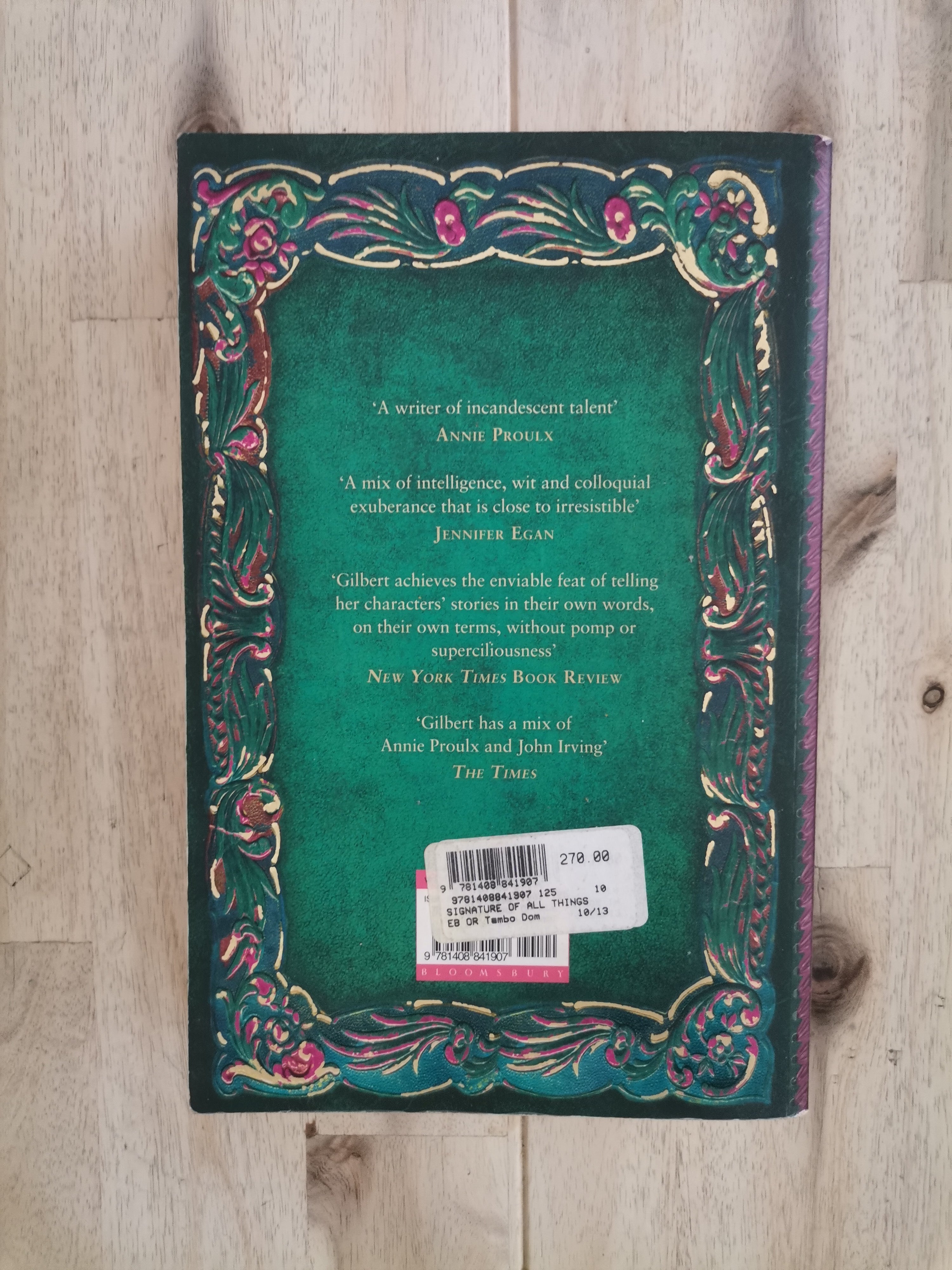 The Signature of All Things – Elizabeth Gilbert