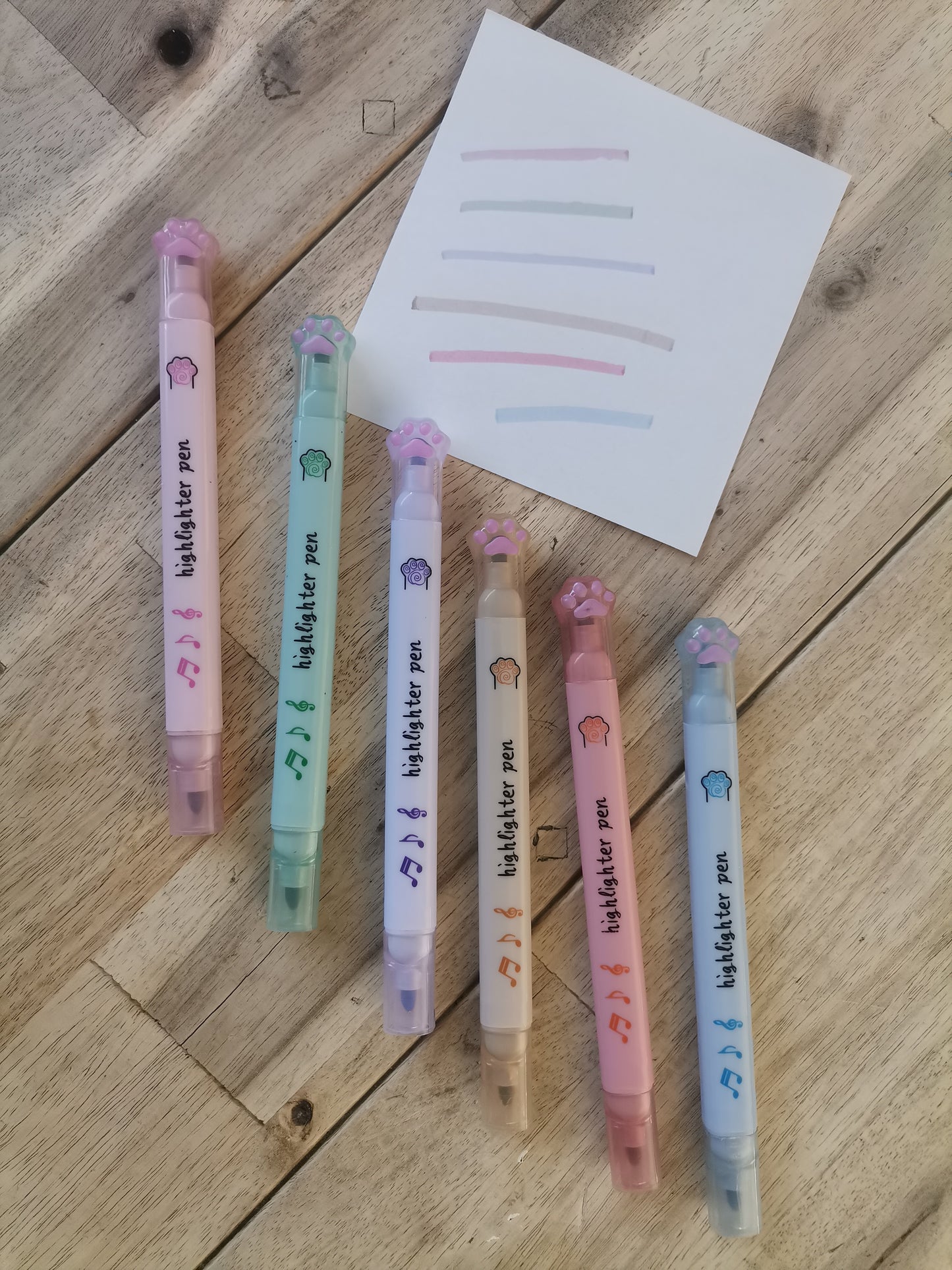 Paw Pastel Highlighters