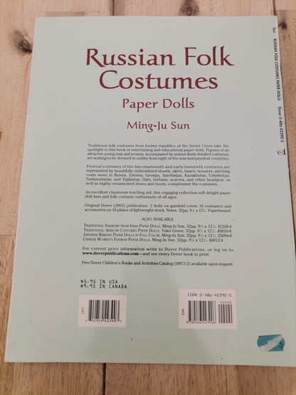 Russian Folk Costumes Paper Dolls