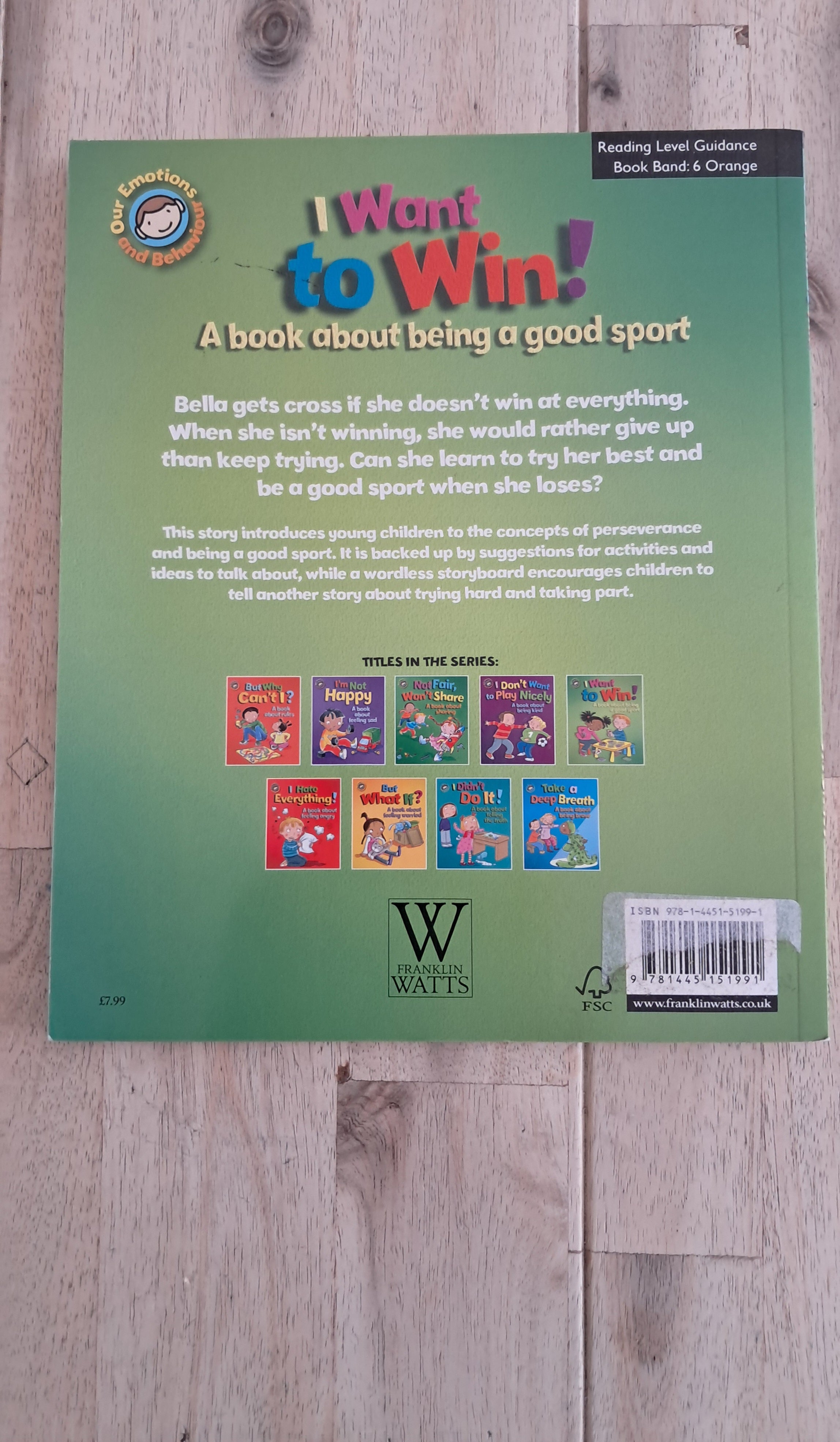 I Want to Win! A Book About Being a Good Sport – Sue Graves