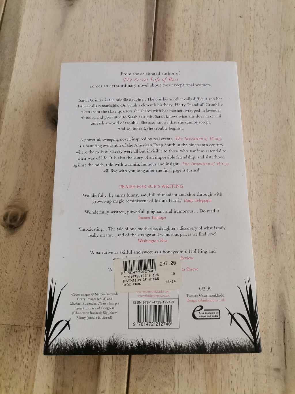 The Invention of Wings by Sue Monk Kidd