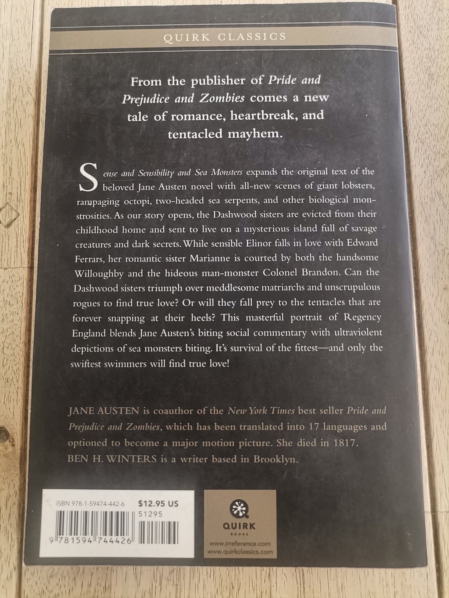 Sense and Sensibility and Sea Monsters by Jane Austen & Ben H. Winters