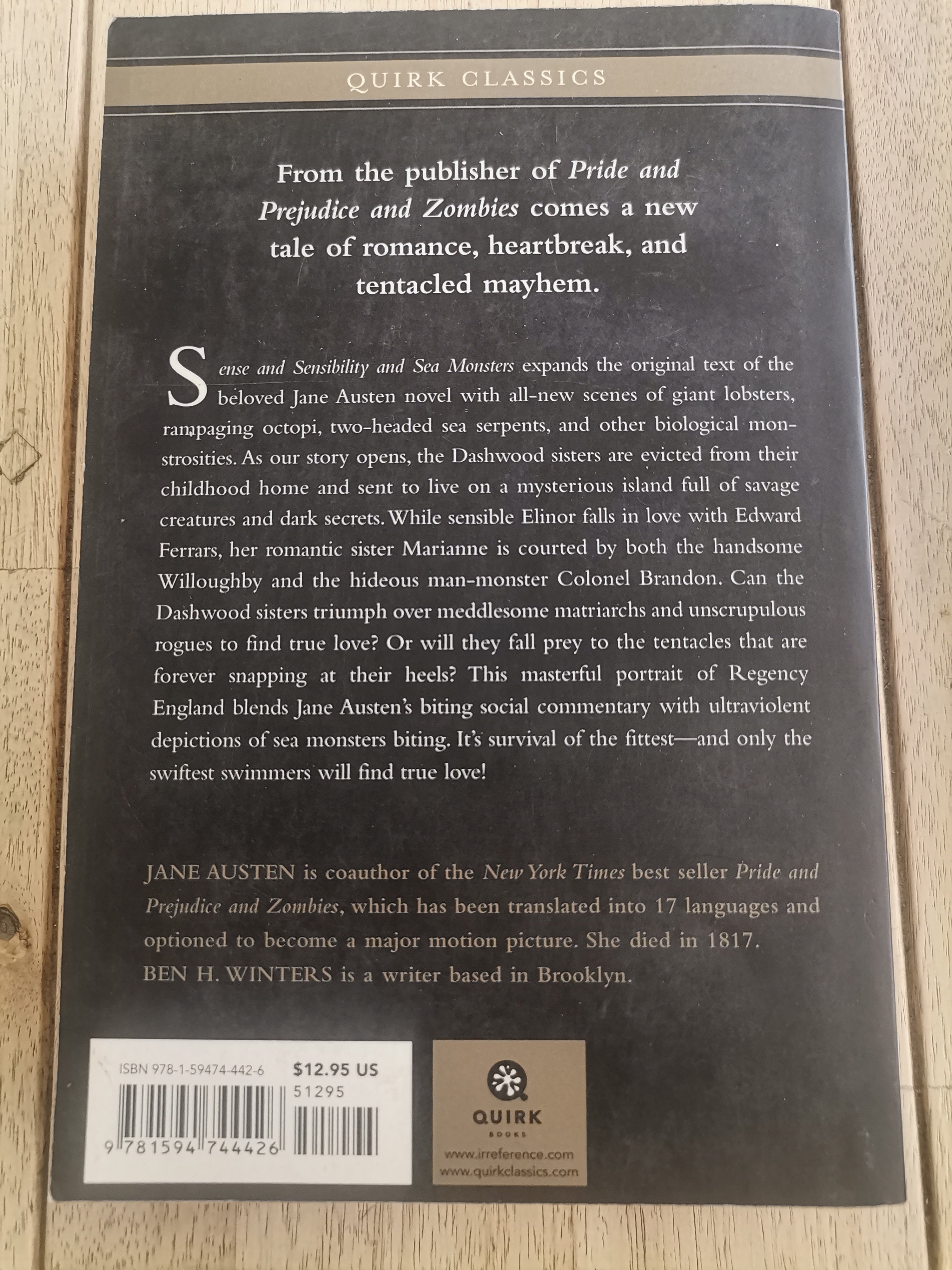 Sense and Sensibility and Sea Monsters by Jane Austen & Ben H. Winters