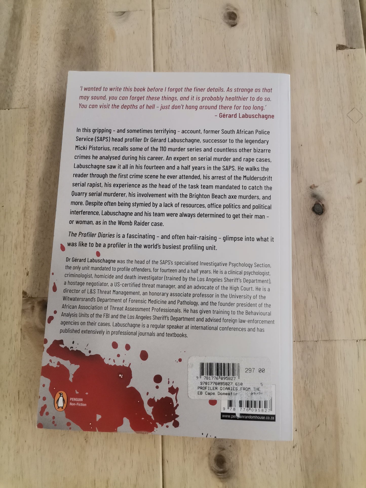 The Profiler Diaries by Gerard Labuschagne