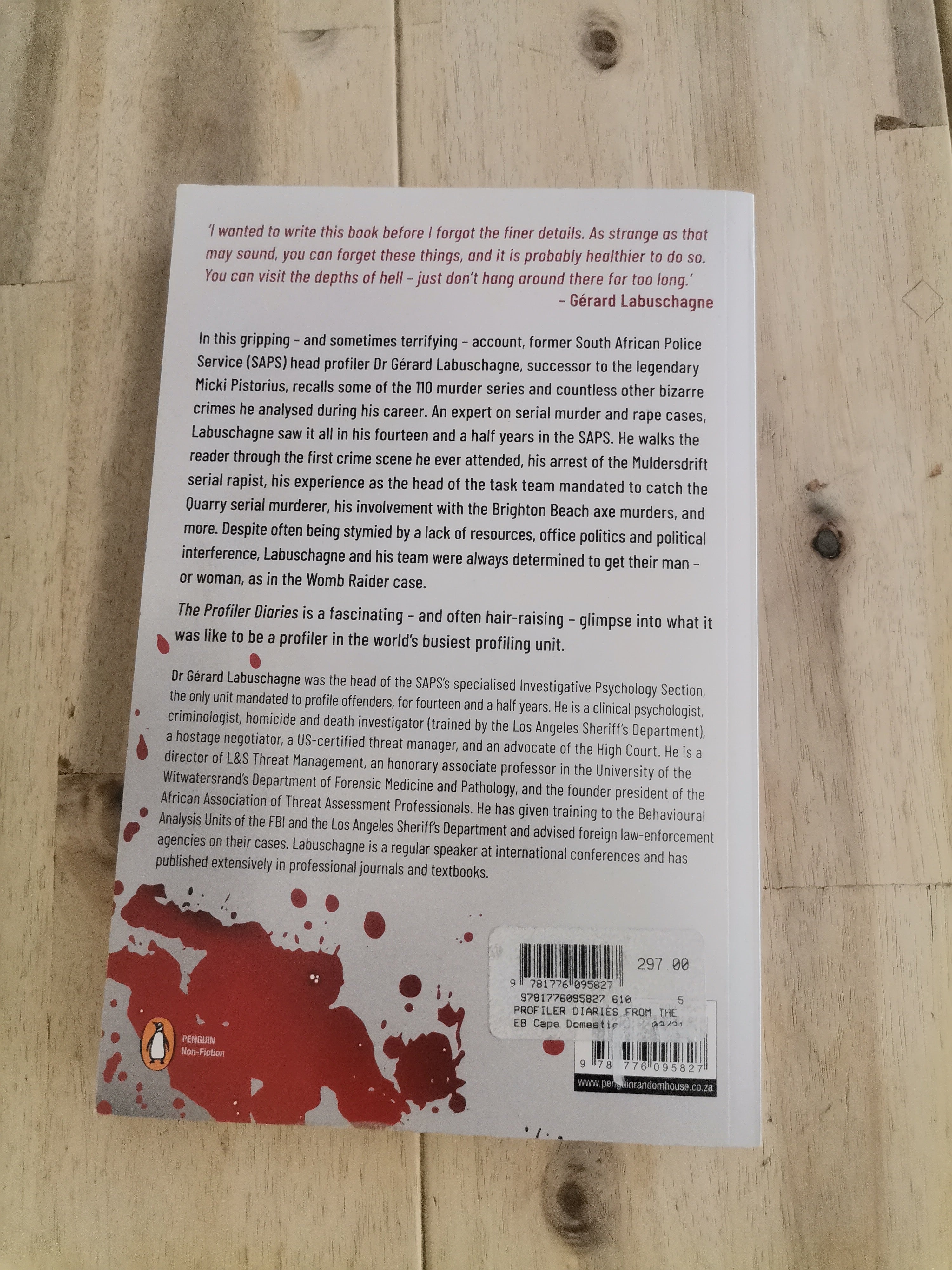 The Profiler Diaries by Gerard Labuschagne