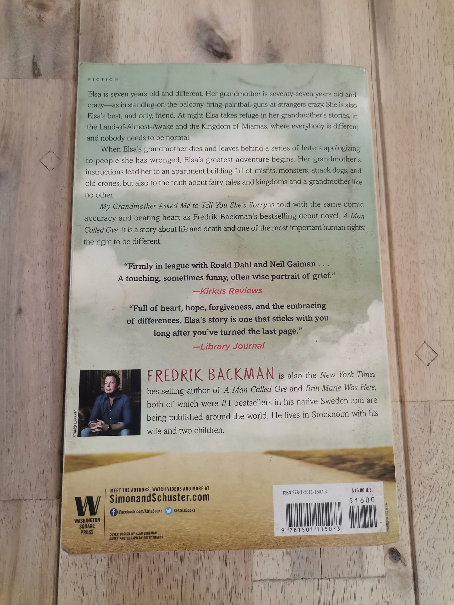 My Grandmother Asked Me to Tell You She's Sorry by Fredrik Backman