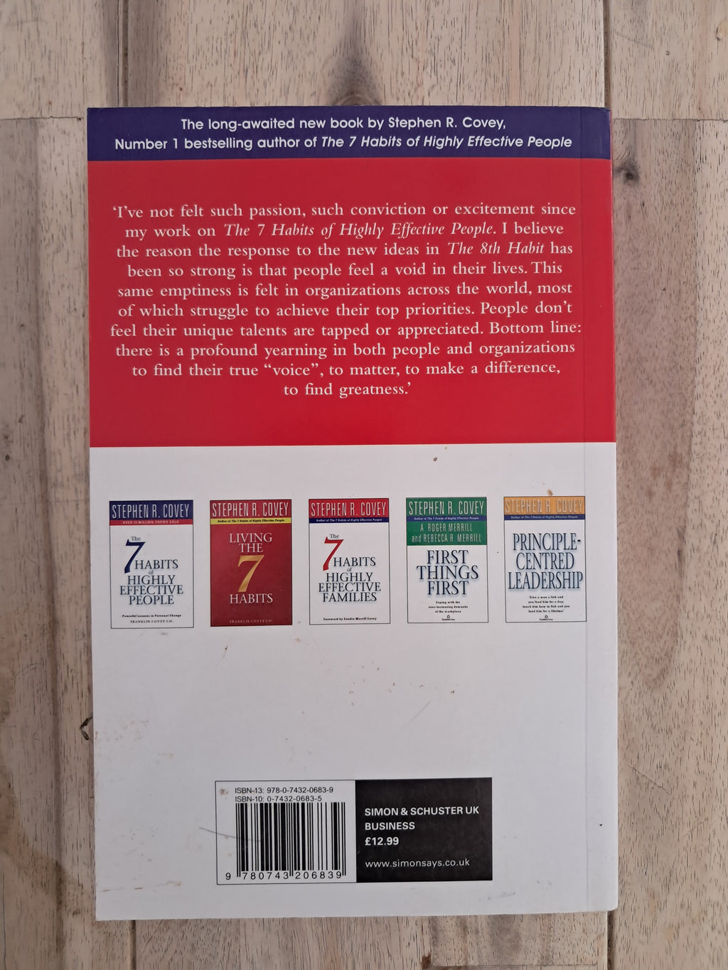 The 8th Habit: From Effectiveness to Greatness – Stephen R. Covey