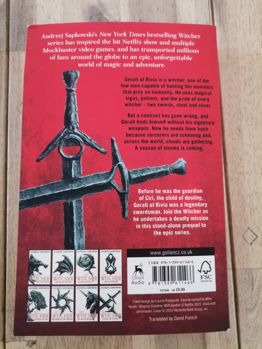 The Witcher Season of Storms by Andrzej Sapkowski