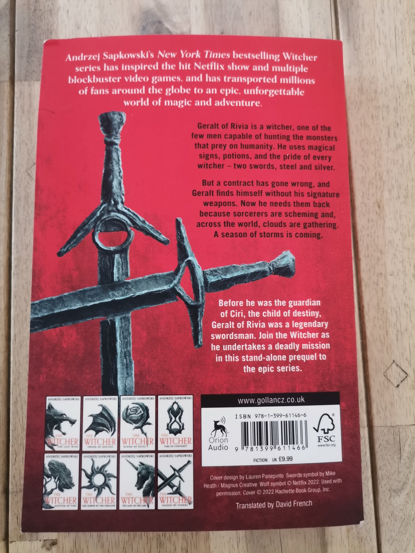 The Witcher Season of Storms by Andrzej Sapkowski