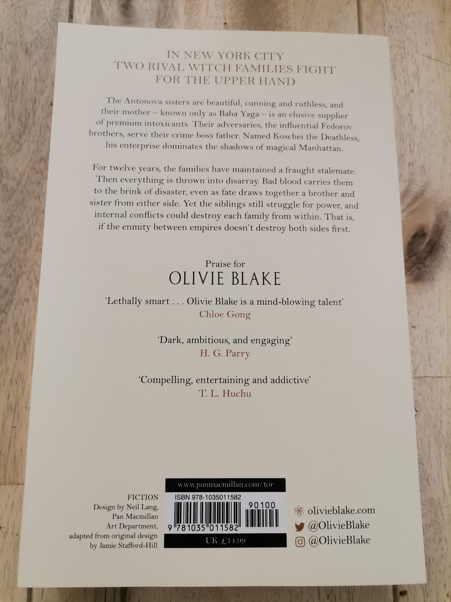 One for my enemy by Olive Blake