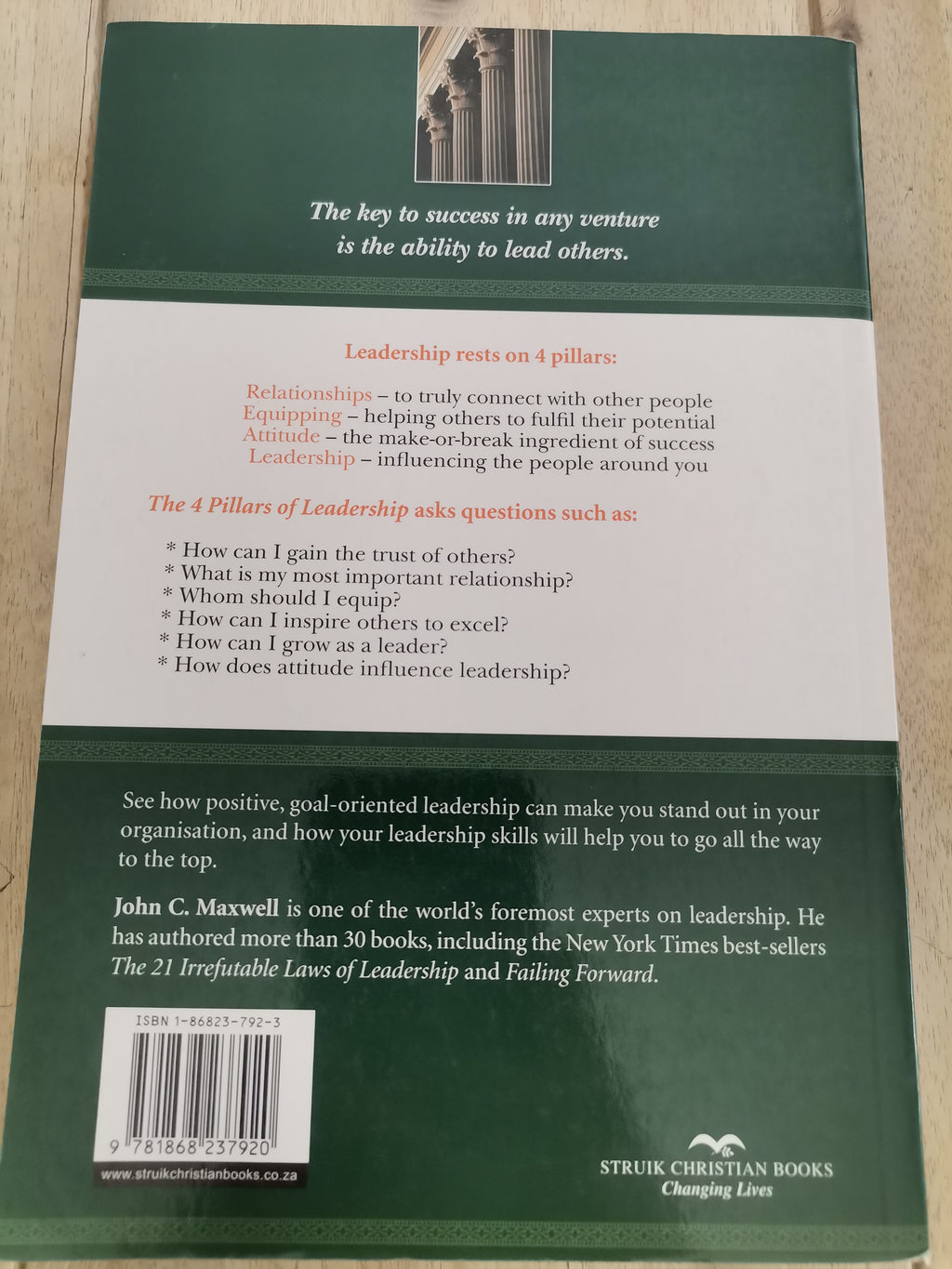 The 4 Pillars of Leadership John C.Maxwell