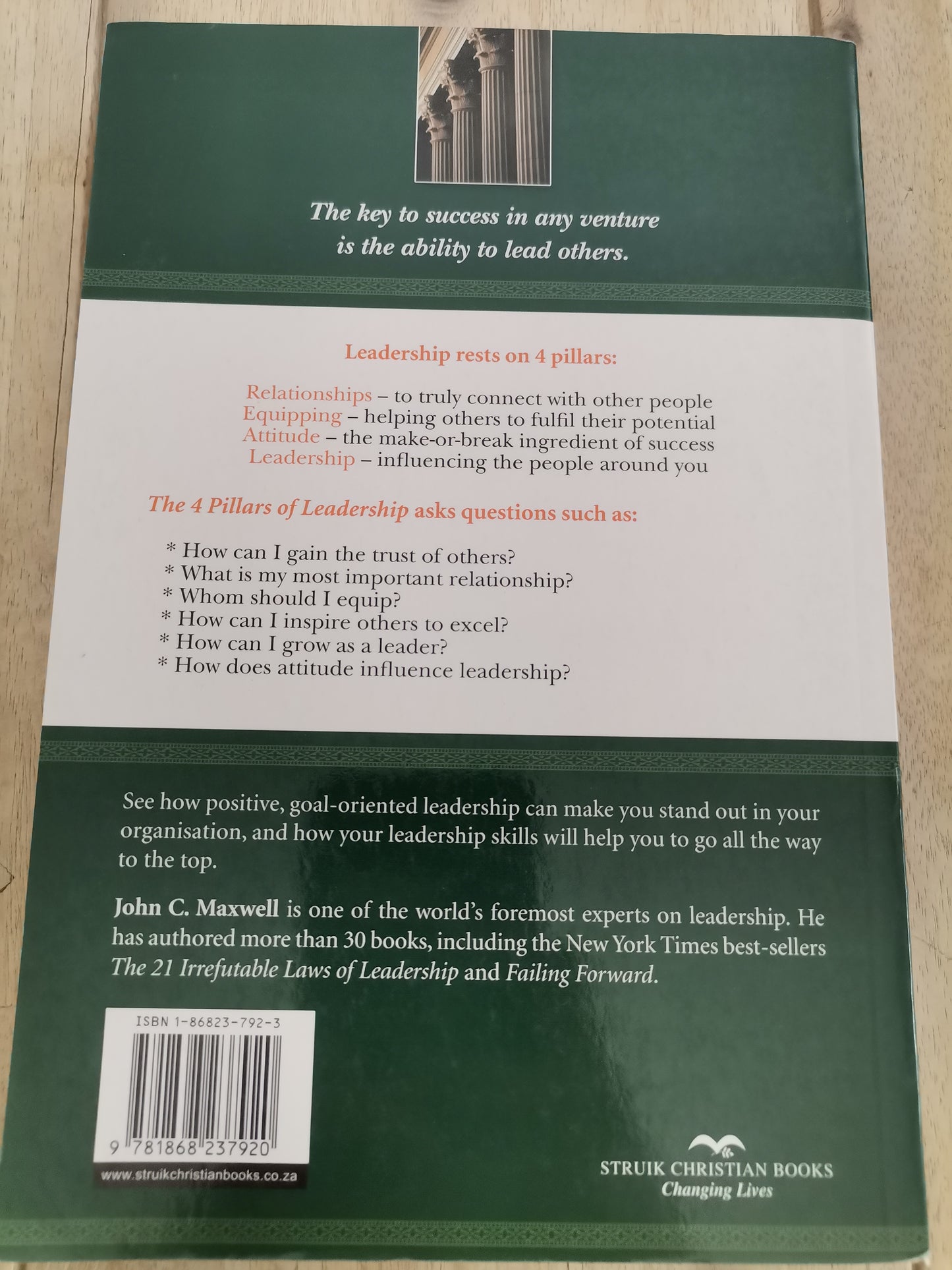 The 4 Pillars of Leadership John C.Maxwell