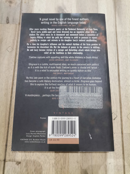 Disgrace by J.M. Coetzee