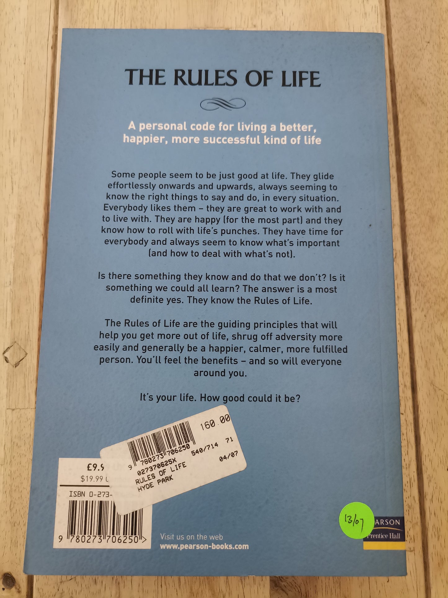 The Rules Of Life by Richard Templar