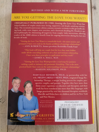 Getting the love you want Harvelle Hendrix