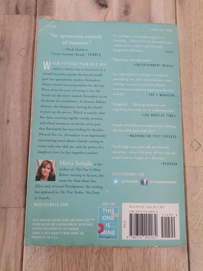 Where'd You Go, Bernadette by Maria Semple