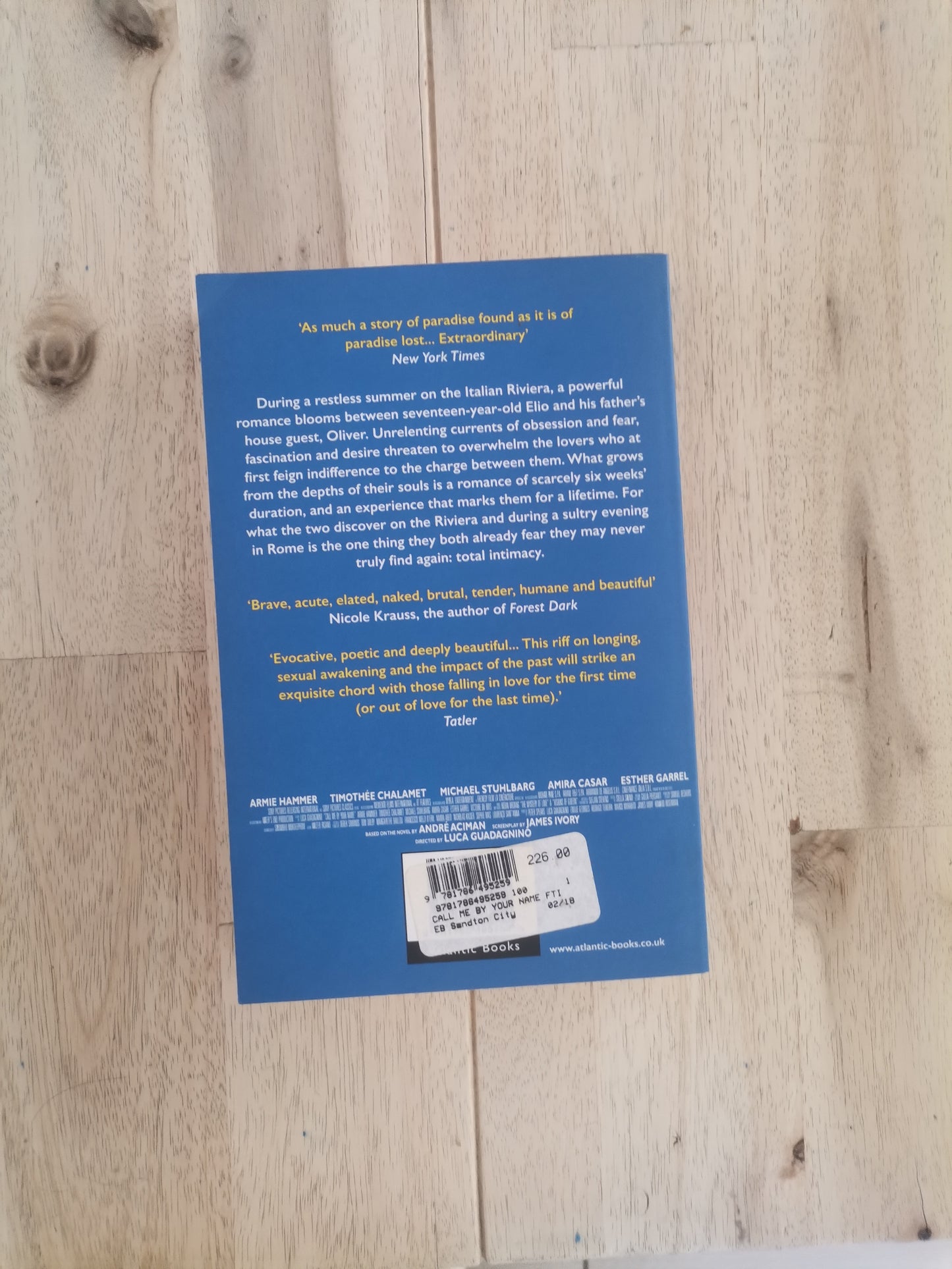 Call Me by Your Name – André Aciman
