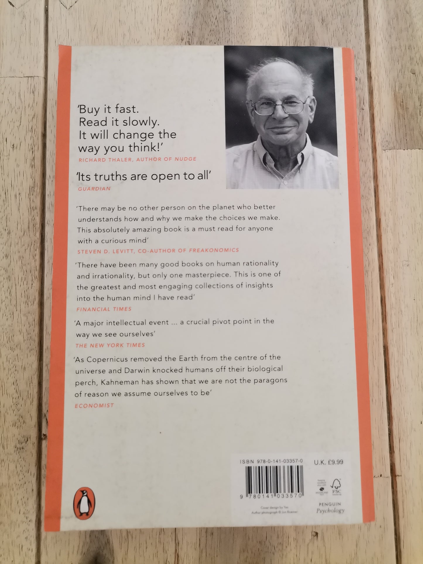 Thinking, Fast and Slow by Daniel Kahneman