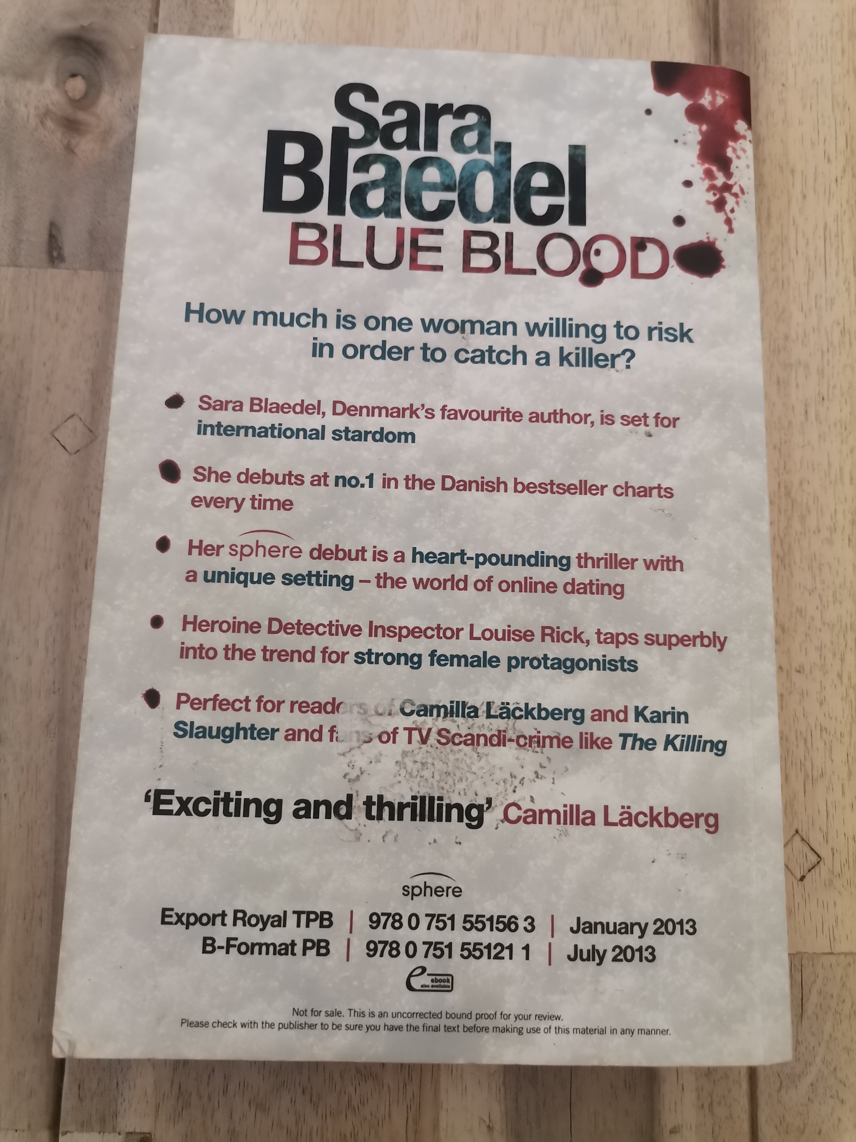 Blue Blood by Sara Blaedel