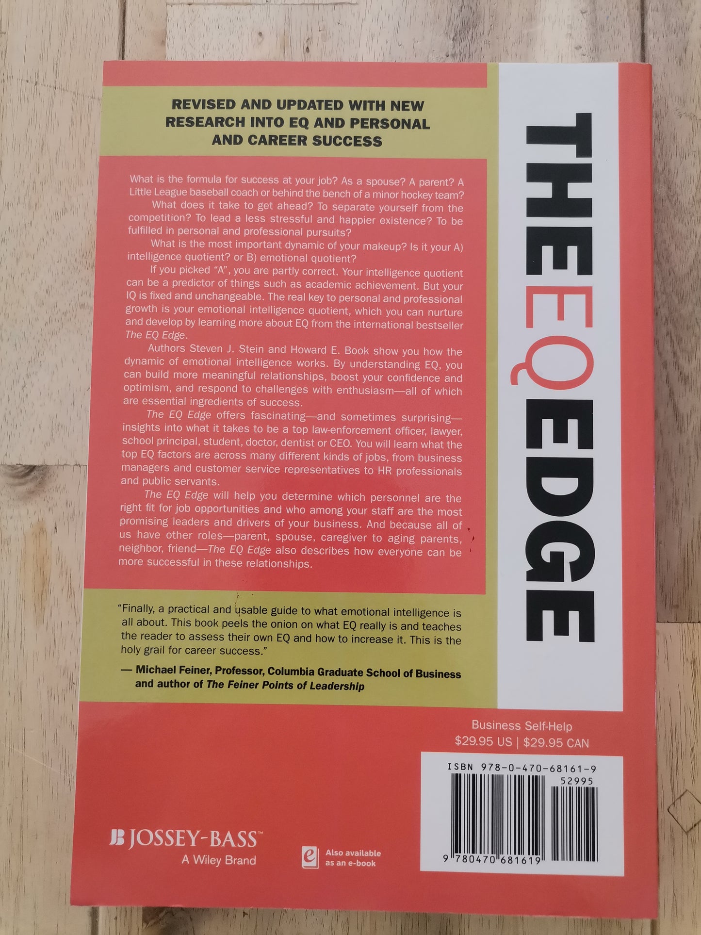 The EQ Edge by Steven J Stein