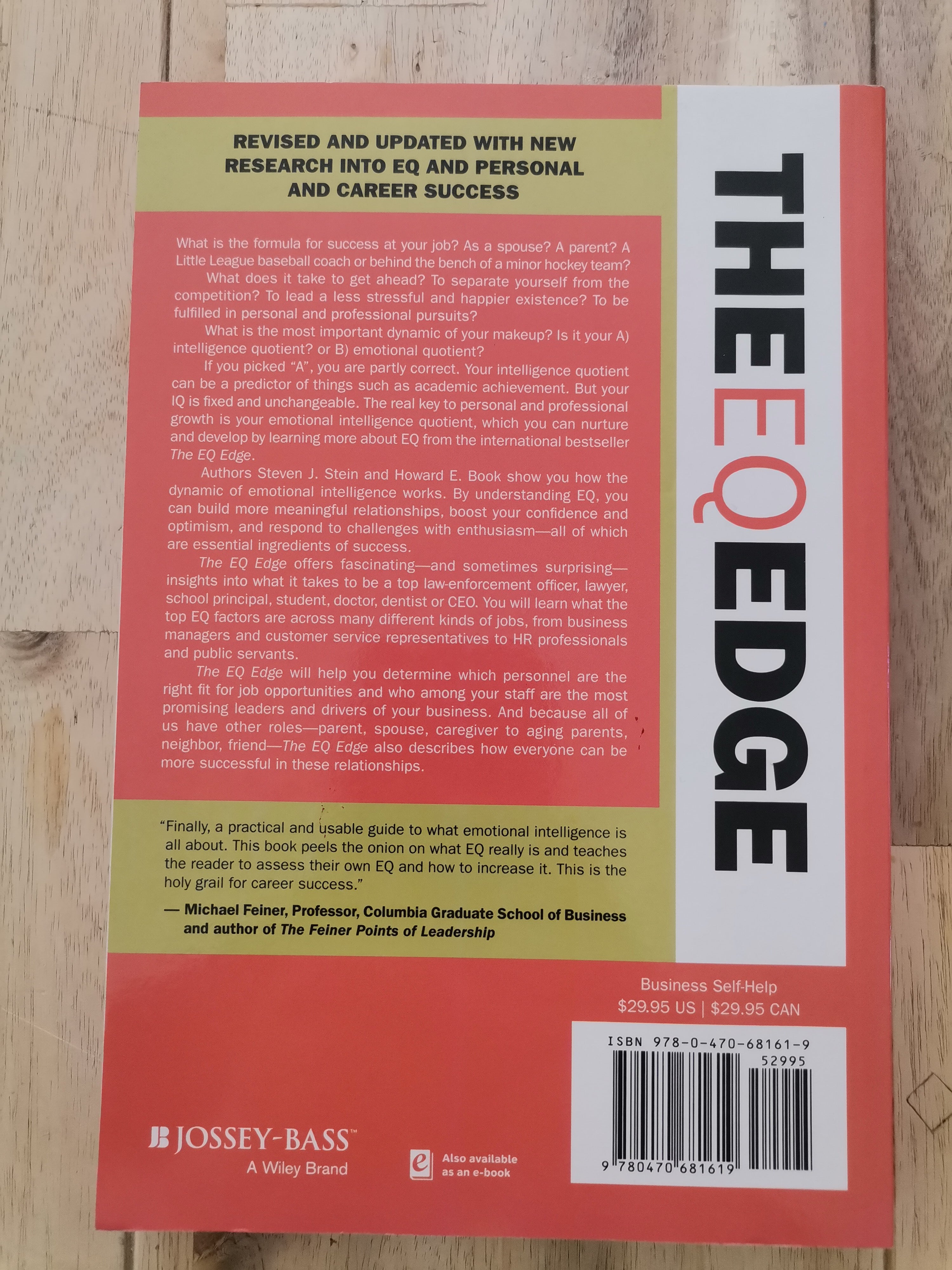 The EQ Edge by Steven J Stein