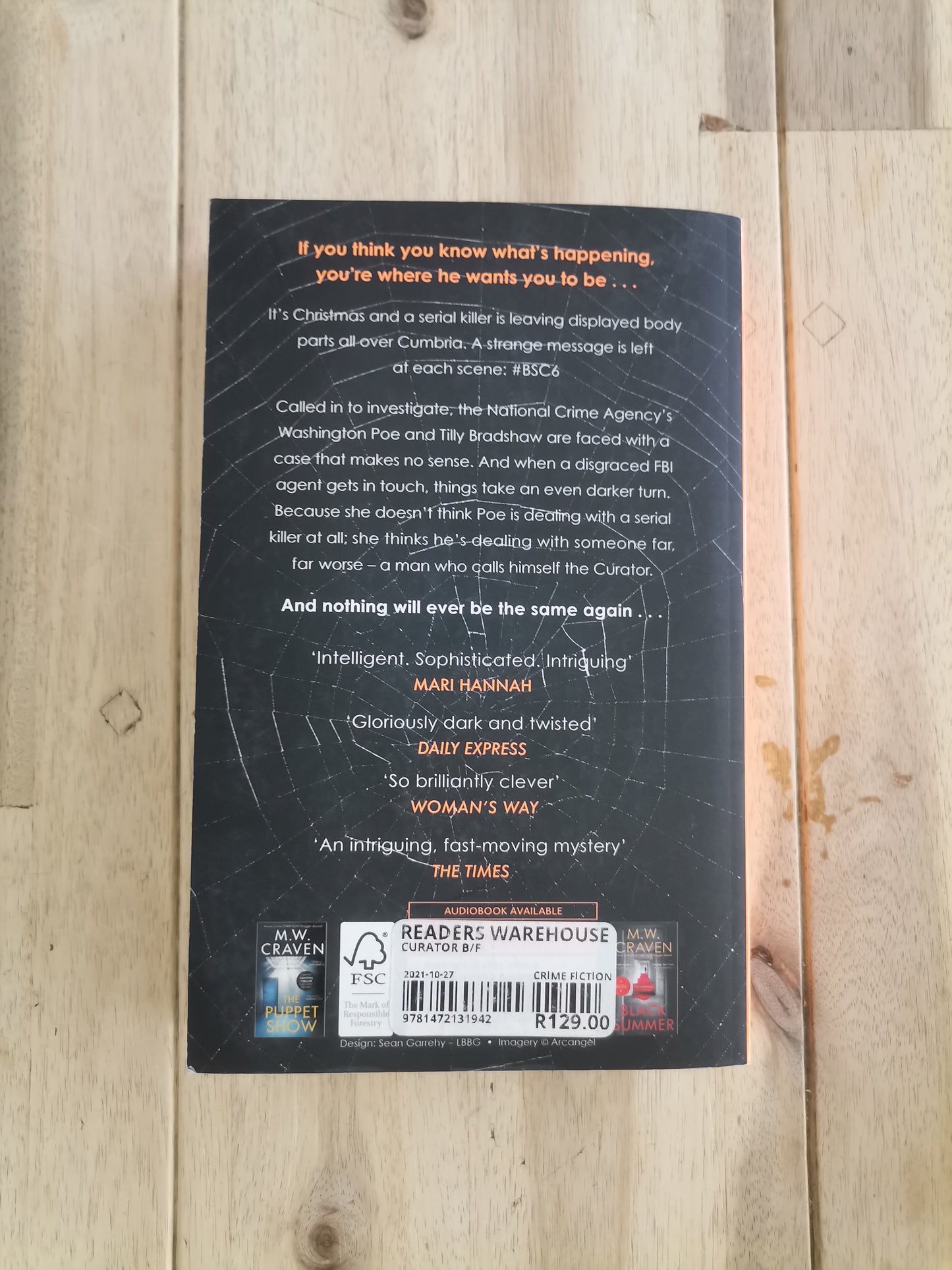The Curator (Washington Poe #3) by M.W. Craven
