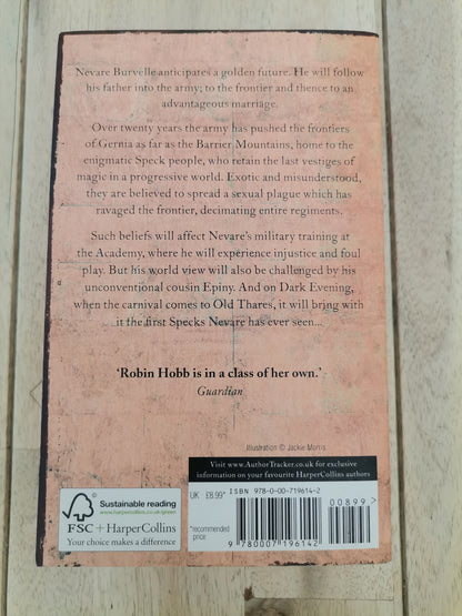 Shaman's Crossing by Robin Hobb, book one of the Soldier's Son trilogy