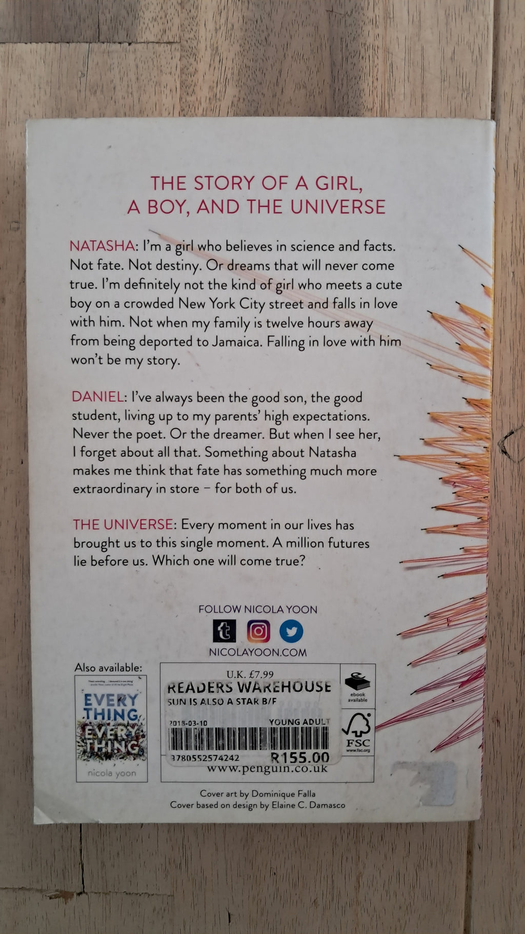 The Sun Is Also a Star – Nicola Yoon