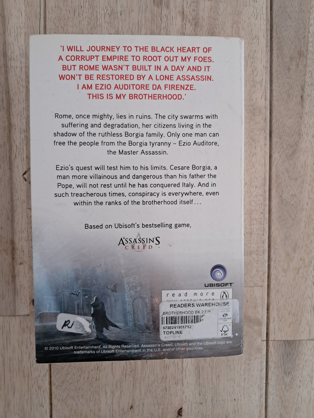Assassin's Creed: Brotherhood (Assassin's Creed #2) – Oliver Bowden