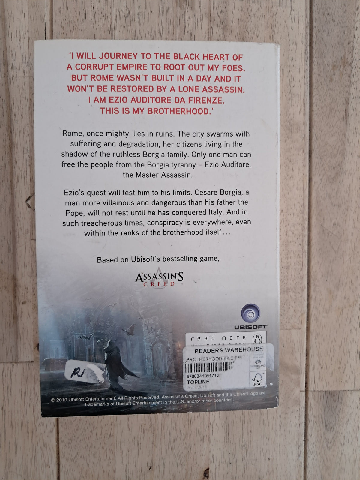 Assassin's Creed: Brotherhood (Assassin's Creed #2) – Oliver Bowden