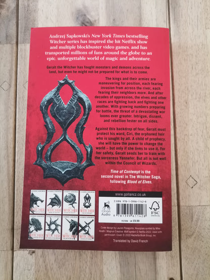 The Witcher Time of Contempt by Andrzej Sapkowski