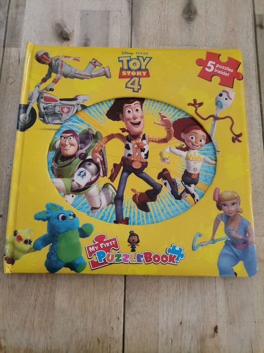 Toy Story 4, my first puzzle book, includes five puzzles.