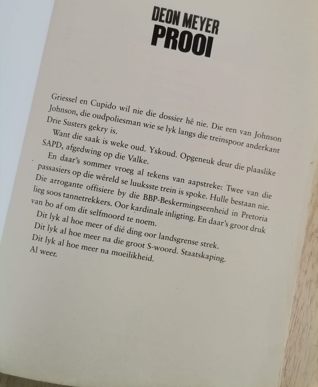 Prooi – Deon Meyer