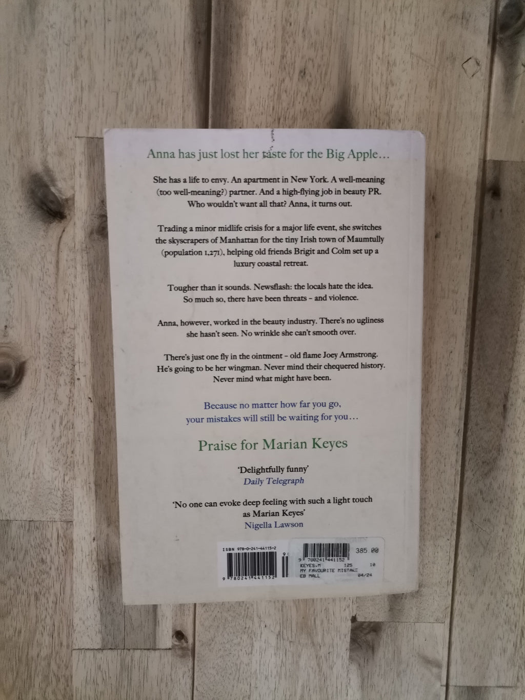 My Favourite Mistake – Marian Keyes