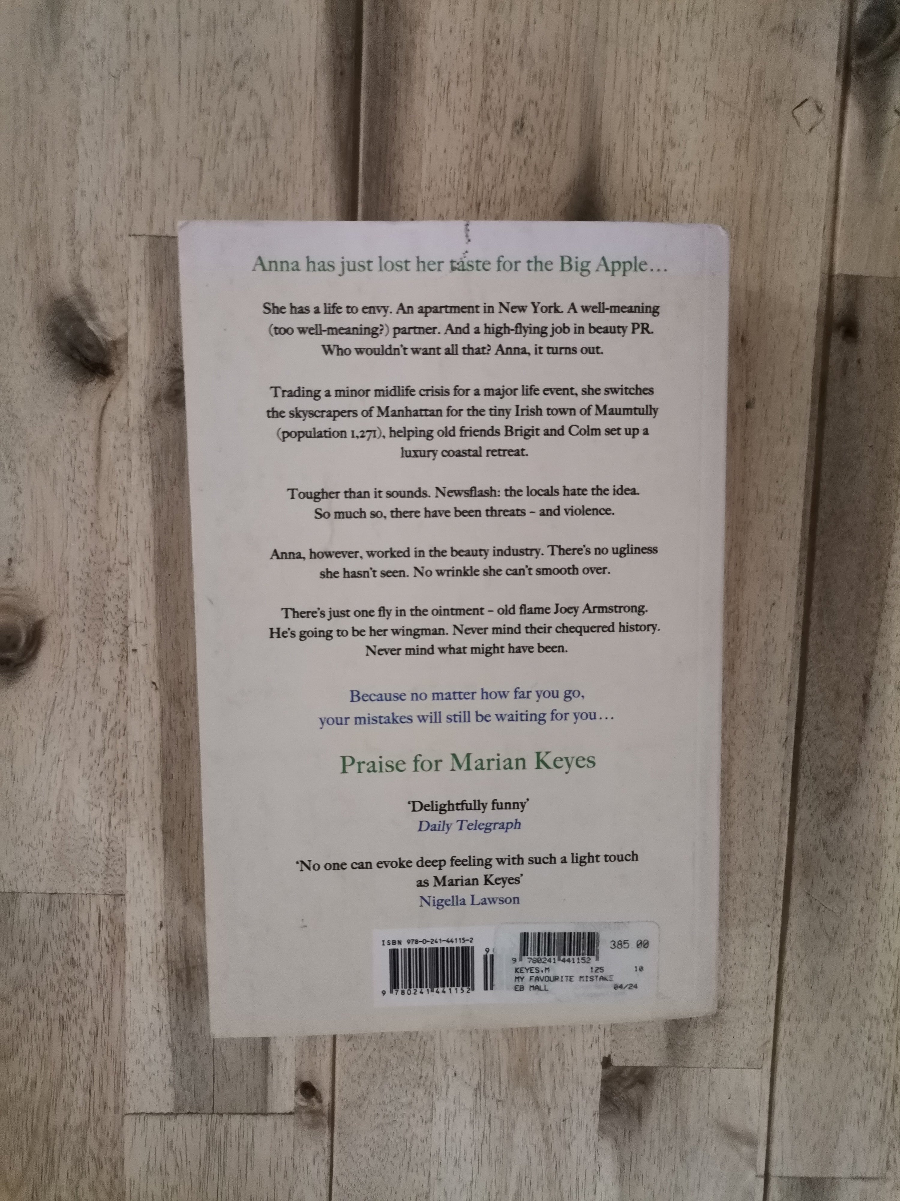 My Favourite Mistake – Marian Keyes