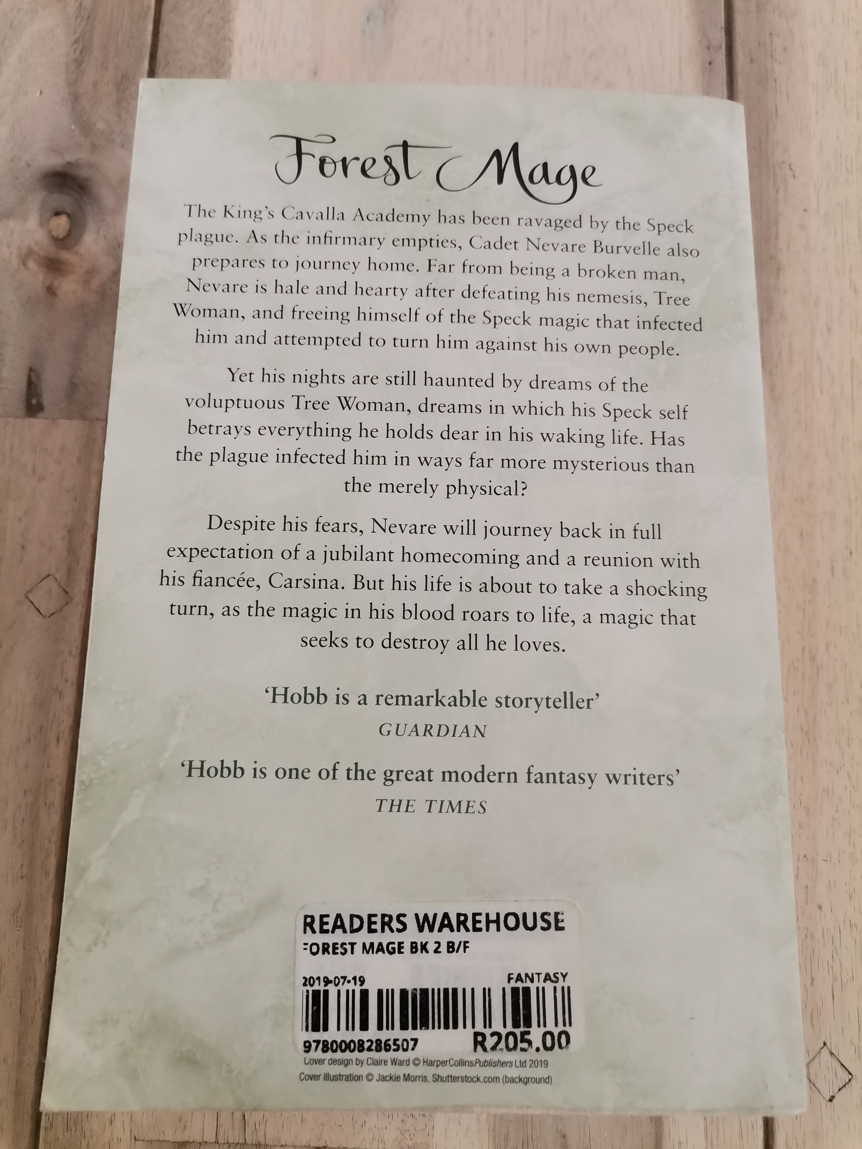 Forest Mage by Robin Hobb (Book 2 The Soldier Son Trilogy)