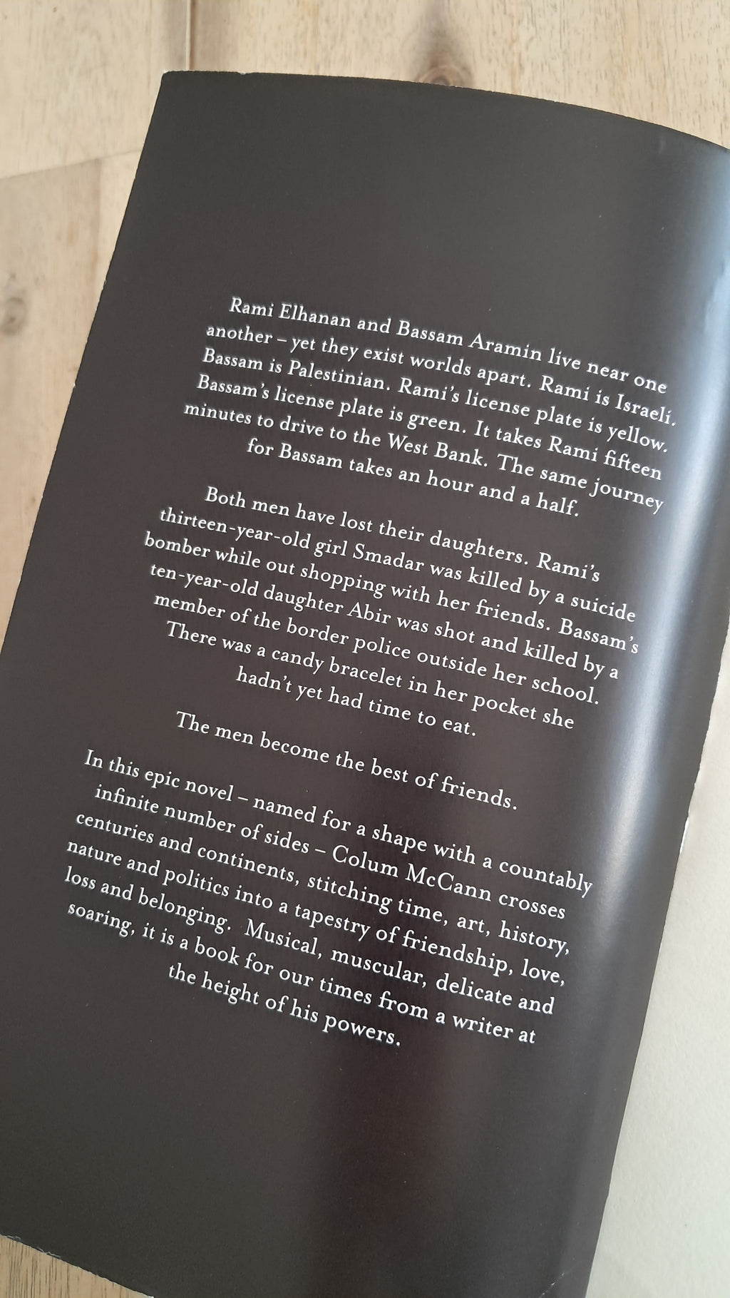 Apeirogon – Colum McCann