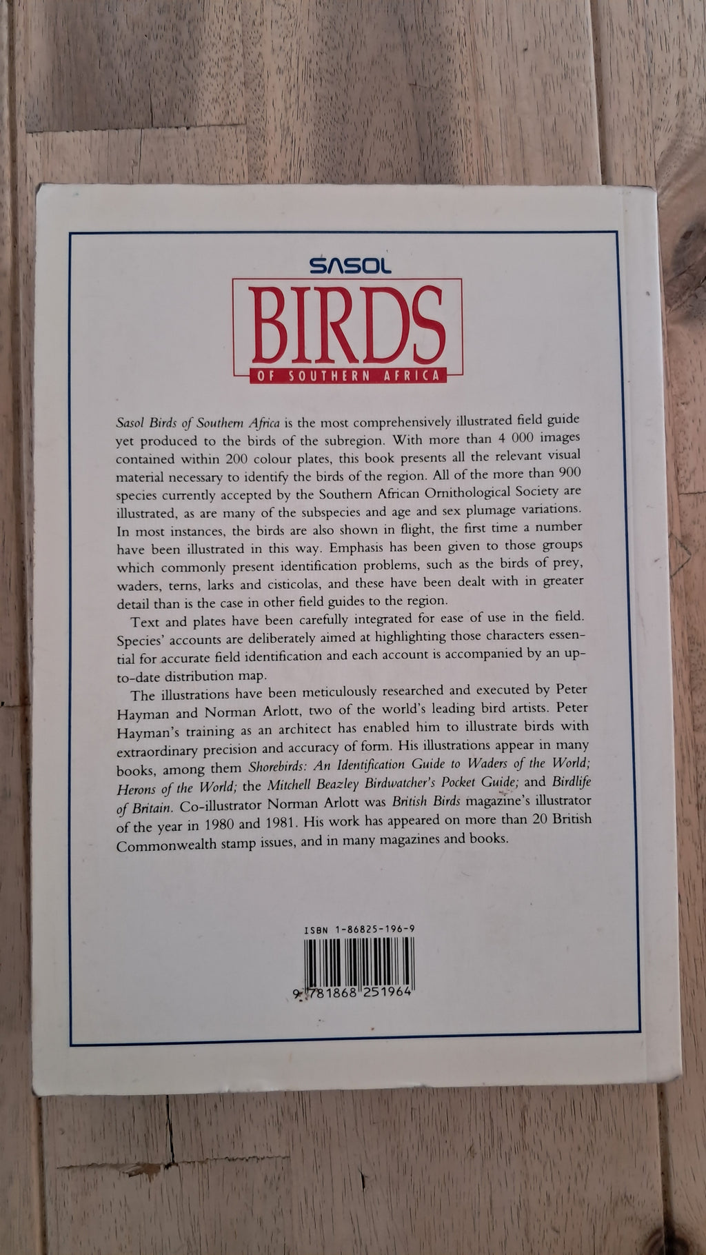 Sasol Birds of Southern Africa – Ian Sinclair