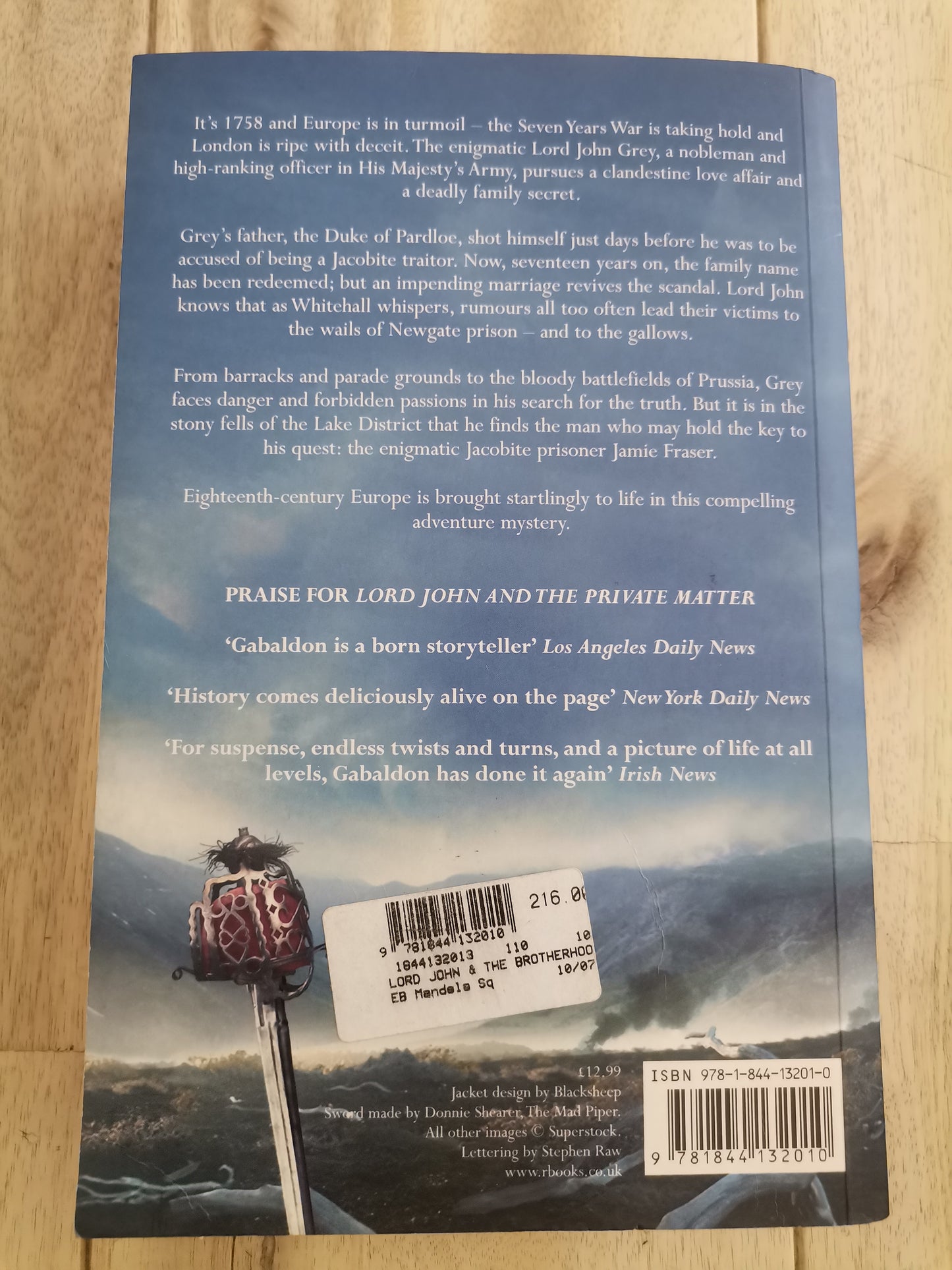 Lord John and the Brotherhood of the Blade by Diana Gabaldon
