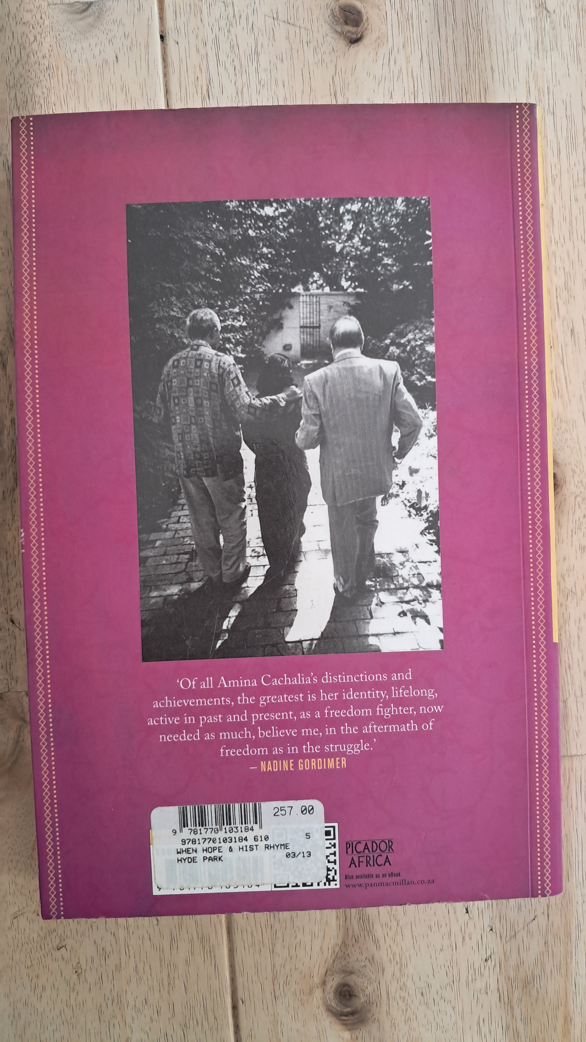 When Hope and History Rhyme – Amina Cachalia