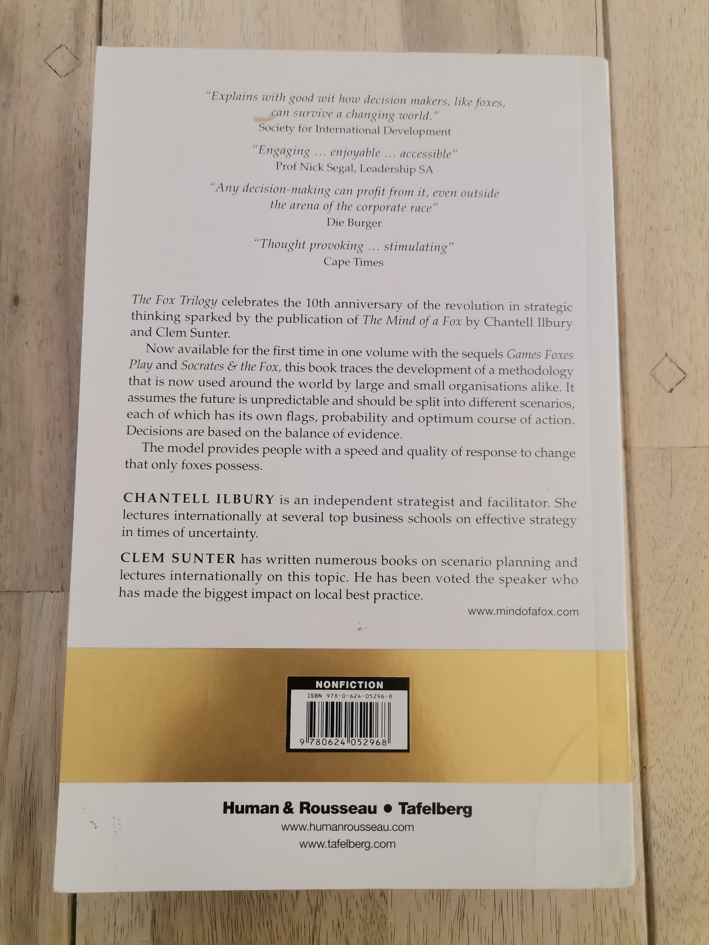 The Fox Trilogy by Clem Sunter and Chantell Ilbury