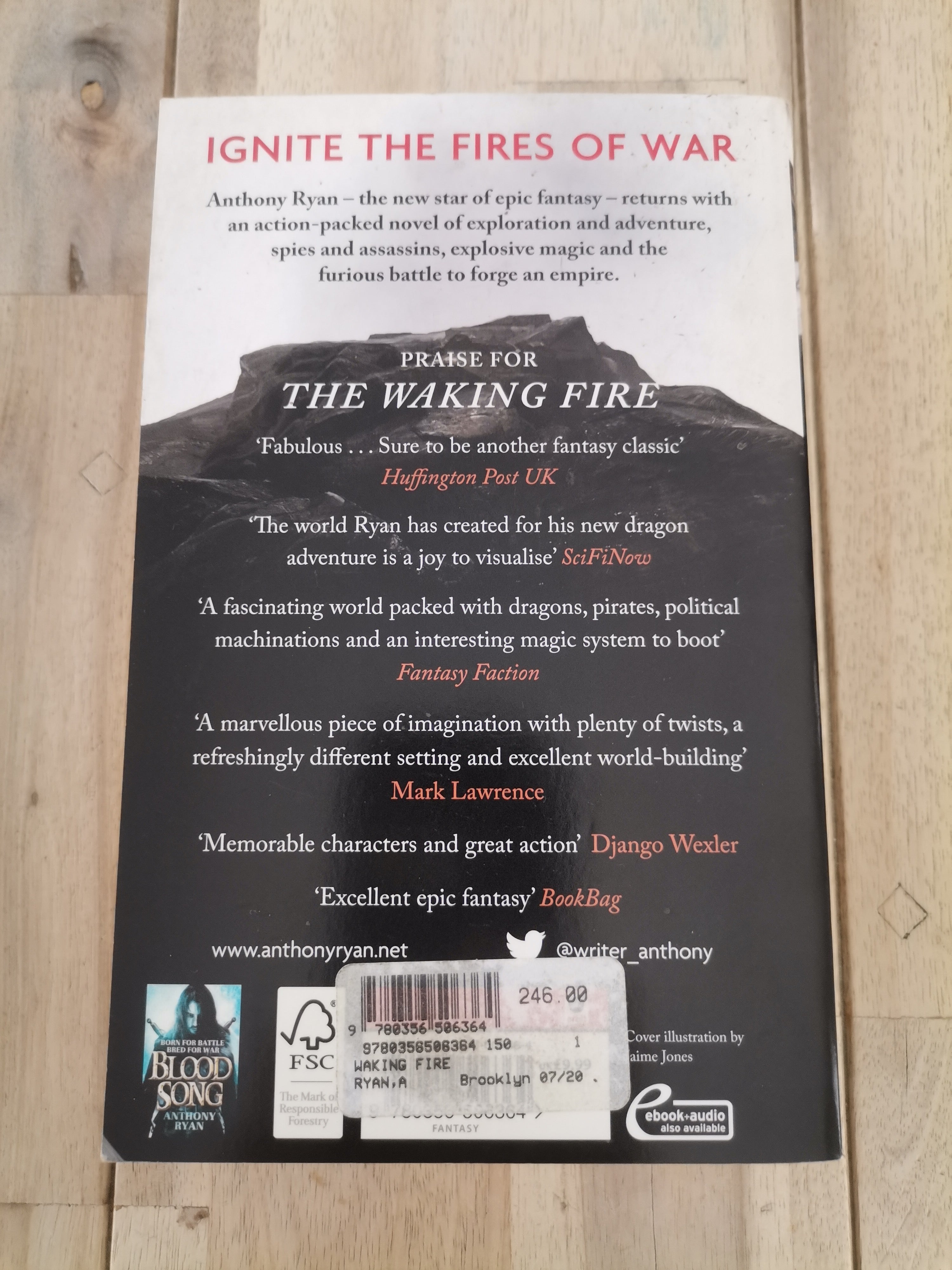 The Waking Fire by Anthony Ryan