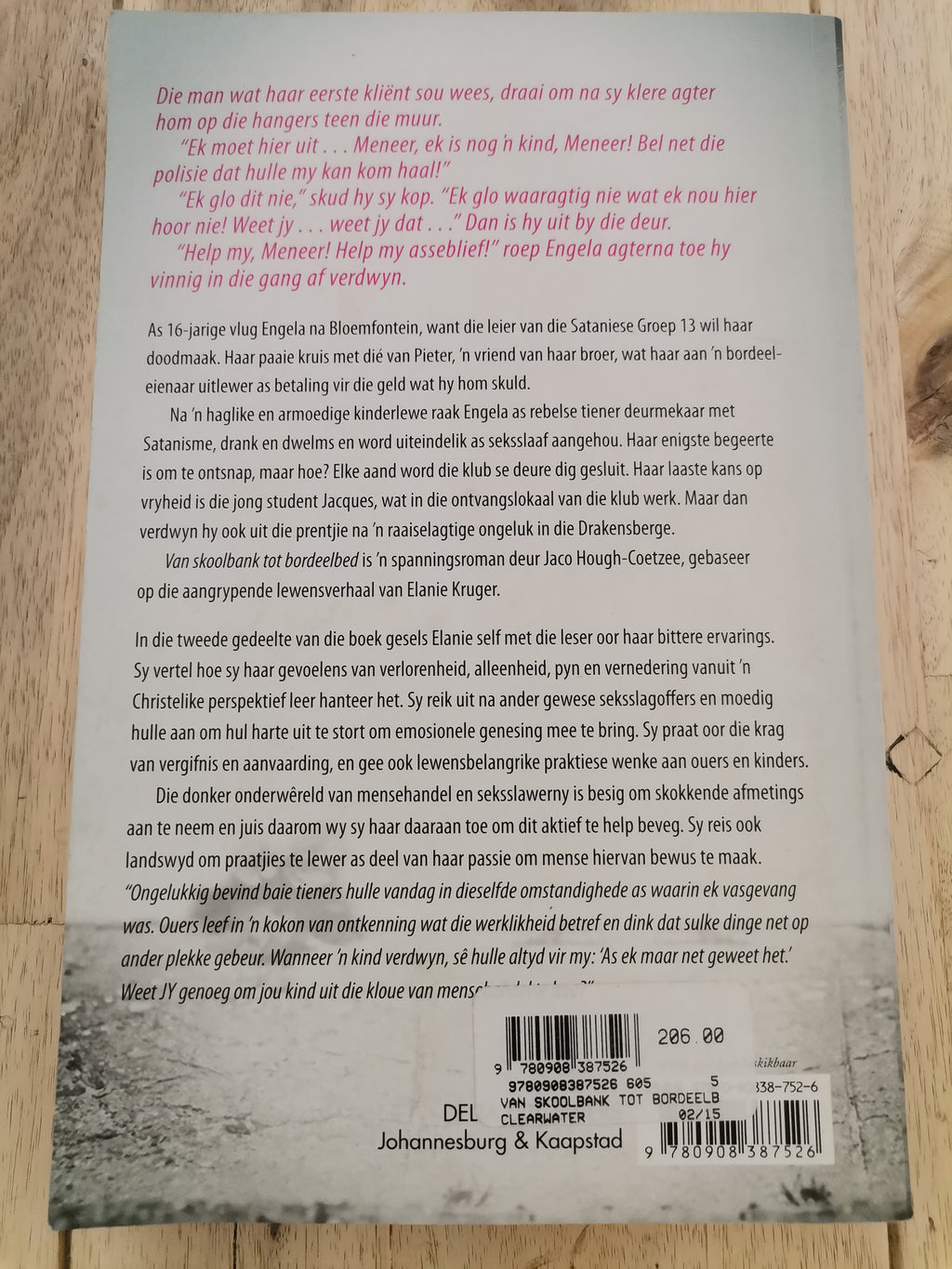 Van Skoolbank tot Bordeelbed by Jaco Hough - Coetzee met Elanie Kruger